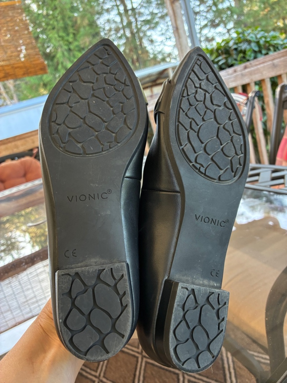 Vionic Arielle black pointy toe flats size 8.5 - Picture 6 of 10